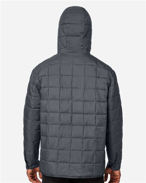 North End NE722 Unisex Aura Packable Anorak - Carbon - model back