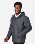 North End NE722 Unisex Aura Packable Anorak - Carbon - model side