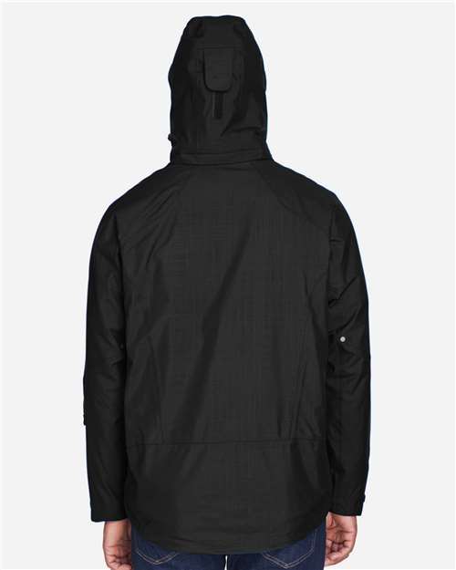 North End 88178 Men's Caprice 3-in-1 Jacket with Soft Shell Liner - Black - model back