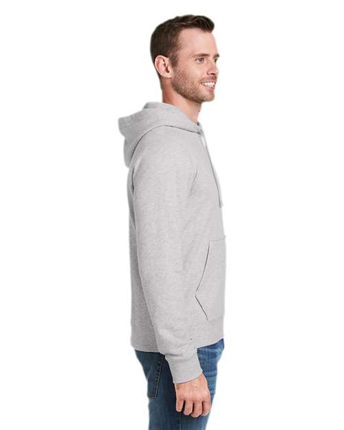 vineyard vines K002710 Unisex Hooded Sweatshirt - Grey Heather - model side