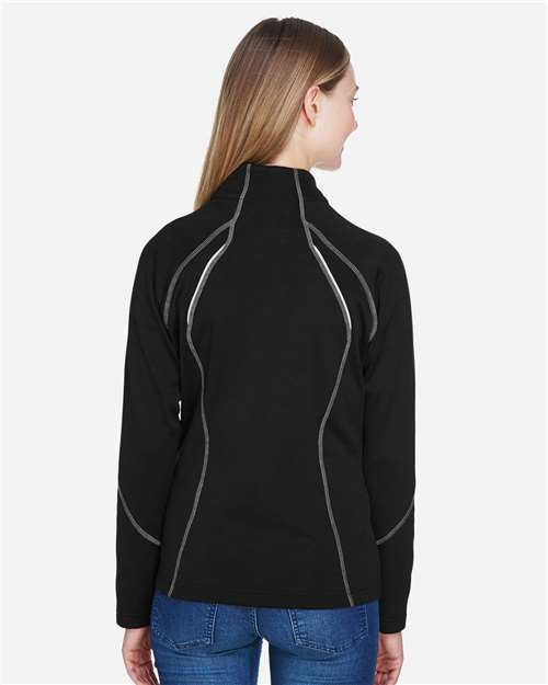 North End 78174 Women's Gravity Performance Fleece Jacket - Black - model back