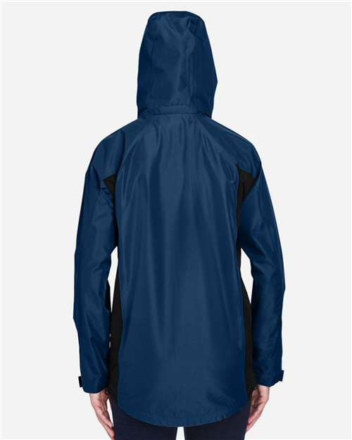 Team 365 TT86W Women's Dominator Waterproof Jacket - Sport Dark Navy - model back