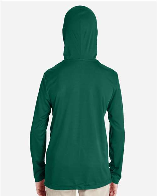 Team 365 TT41Y Youth Zone Performance Hooded T-Shirt - Sport Forest - model back