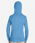 Team 365 TT41Y Youth Zone Performance Hooded T-Shirt - Sport Light Blue - model back