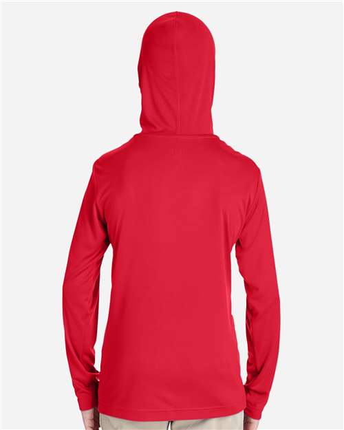 Team 365 TT41Y Youth Zone Performance Hooded T-Shirt - Sport Red - model back