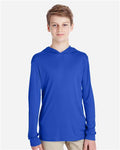 Team 365 TT41Y Youth Zone Performance Hooded T-Shirt - Sport Royal - model front