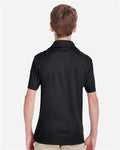Team 365 TT51Y Youth Zone Performance Polo - Black - model back