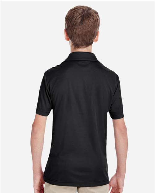 Team 365 TT51Y Youth Zone Performance Polo - Black - model back