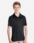 Team 365 TT51Y Youth Zone Performance Polo - Black - model front