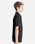 Team 365 TT51Y Youth Zone Performance Polo - Black - model side