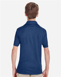 Team 365 TT51Y Youth Zone Performance Polo - Sport Dark Navy - model back