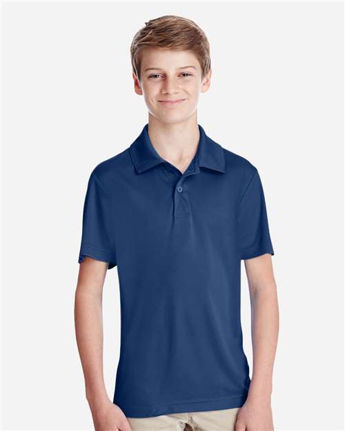Team 365 TT51Y Youth Zone Performance Polo - Sport Dark Navy - model front