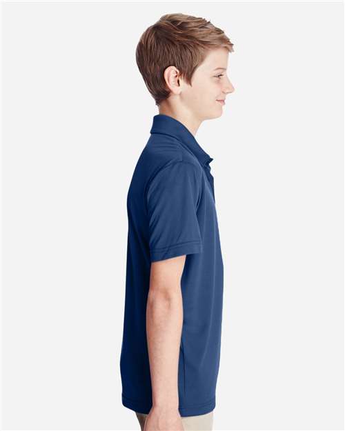 Team 365 TT51Y Youth Zone Performance Polo - Sport Dark Navy - model side