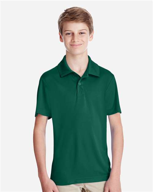 Team 365 TT51Y Youth Zone Performance Polo - Sport Forest - model front