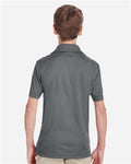 Team 365 TT51Y Youth Zone Performance Polo - Sport Graphite - model back