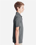 Team 365 TT51Y Youth Zone Performance Polo - Sport Graphite - model side