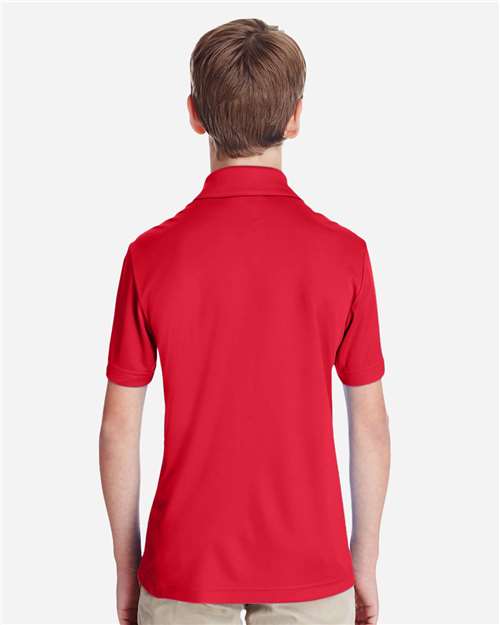 Team 365 TT51Y Youth Zone Performance Polo - Sport Red - model back