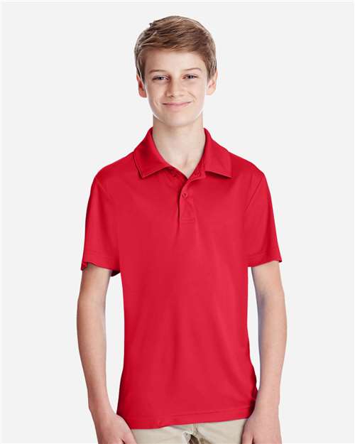 Team 365 TT51Y Youth Zone Performance Polo - Sport Red - model front