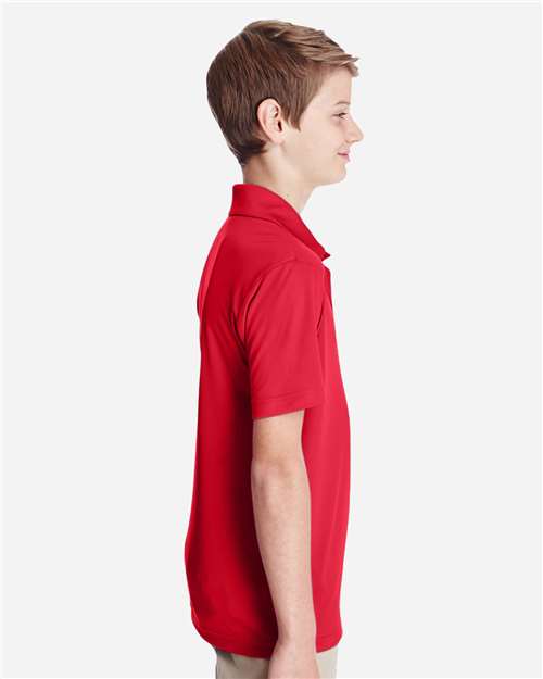 Team 365 TT51Y Youth Zone Performance Polo - Sport Red - model side