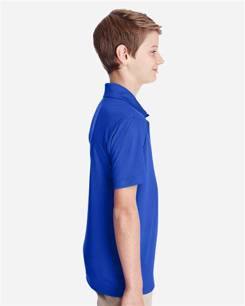 Team 365 TT51Y Youth Zone Performance Polo - Sport Royal - model side