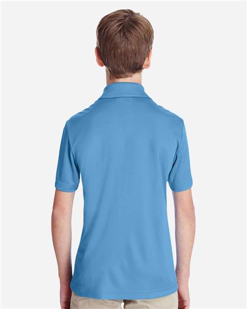 Team 365 TT51Y Youth Zone Performance Polo - Sport Light Blue - model back
