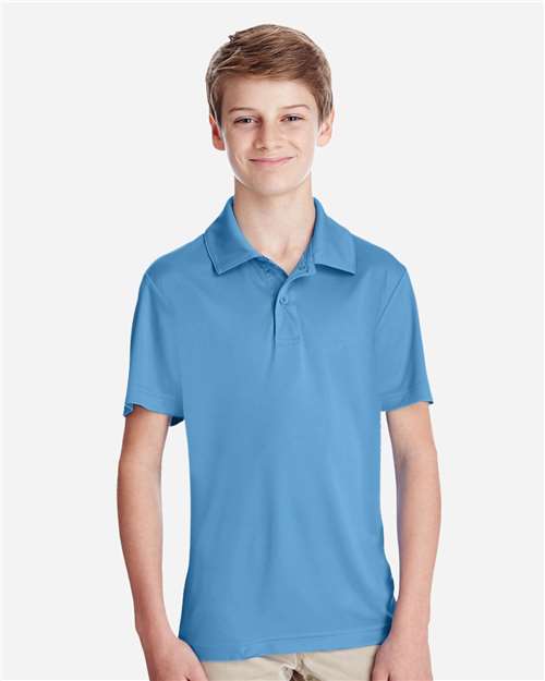 Team 365 TT51Y Youth Zone Performance Polo - Sport Light Blue - model front