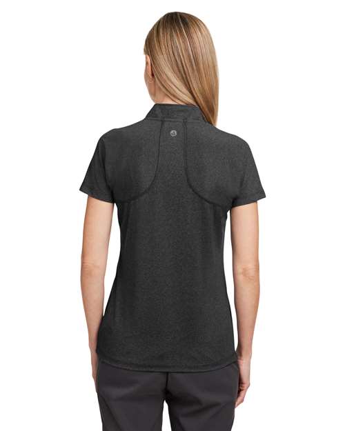 Swannies SW200L Women's Quinn Polo - Black Heather - model back