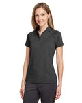 Swannies SW200L Women's Quinn Polo - Black Heather - model side