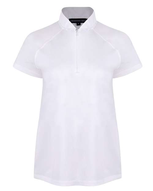 Swannies SW200L Women's Quinn Polo - White - front