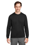 Puma Golf 535500 Men's Cloudspun Crewneck Sweatshirt - Puma Black - model front