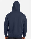 Harriton M711 Unisex ClimaBloc Lined Heavyweight Hooded Sweatshirt - Dark Navy - model back
