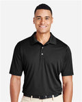 Team 365 TT51T Men's Tall Zone Performance Polo - Black - model front