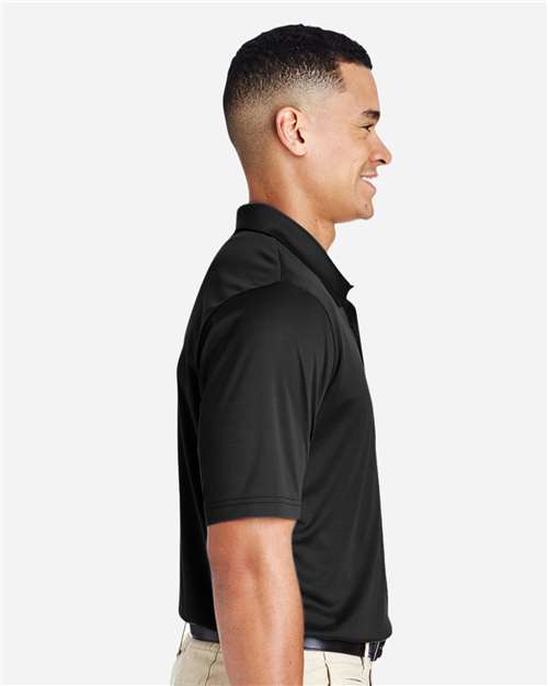 Team 365 TT51T Men's Tall Zone Performance Polo - Black - model side
