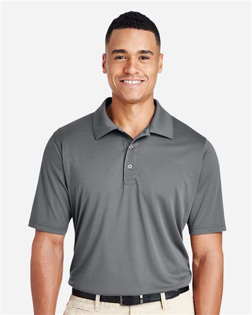 Team 365 TT51T Men's Tall Zone Performance Polo - Sport Graphite - model front