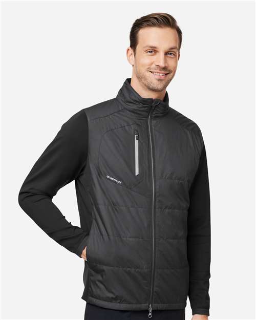 Zero Restriction W1018 Men's Lightweight Hybrid Jacket - Black - model side