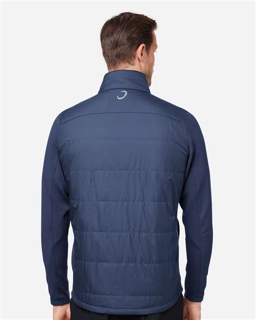 Zero Restriction W1018 Men's Lightweight Hybrid Jacket - Navy - model back