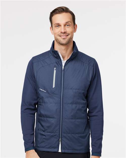 Zero Restriction W1018 Men's Lightweight Hybrid Jacket - Navy - model front