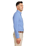 vineyard vines W012060 Men's On-The-Go Nylon Gingham Shirt - Martime Blue - model side