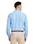 vineyard vines W012060 Men's On-The-Go Nylon Gingham Shirt - Ocean Breeze - model back