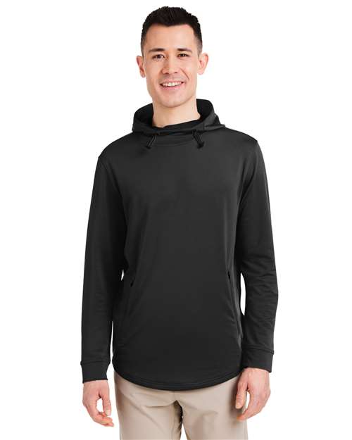 Swannies SWI600 Men's Ivy Hooded Sweatshirt - Black - model front