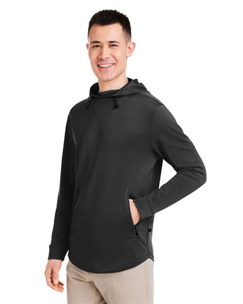 Swannies SWI600 Men's Ivy Hooded Sweatshirt - Black - model side