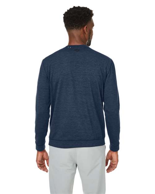 Puma Golf 531279 Men's Cloudspun Crewneck Sweatshirt - Navy Blazer - model back