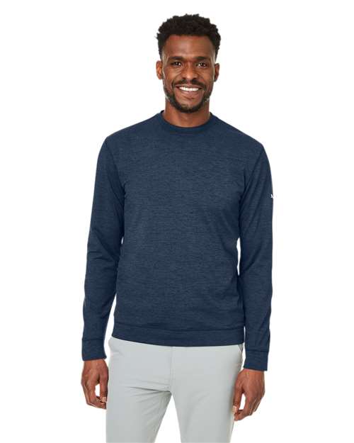 Puma Golf 531279 Men's Cloudspun Crewneck Sweatshirt - Navy Blazer - model front