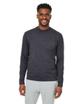 Puma Golf 531279 Men's Cloudspun Crewneck Sweatshirt - Puma Black Heather - model front