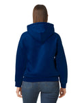 Gildan G125 DryBlend Hooded Sweatshirt - Navy - model back