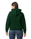Gildan G125 DryBlend Hooded Sweatshirt - Forest - model back