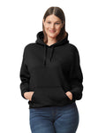 Gildan G125 DryBlend Hooded Sweatshirt - Black - model front