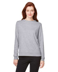 Puma Golf 599267 Women's Cloudspun Crewneck Sweatshirt - Light Grey Heather - model front