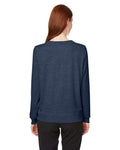 Puma Golf 599267 Women's Cloudspun Crewneck Sweatshirt - Navy Blazer Heather - model back