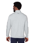 Puma Golf 599129 Men's Cloudspun Quarter-Zip Pullover - High Rise Heather/ Quiet Shade - model back